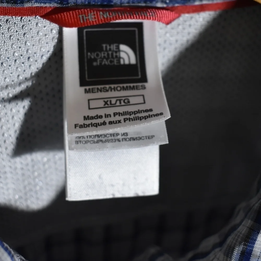 The North Face‎ Mens Button Shirt XL Plaid Long Sleeve Button Up Shirt